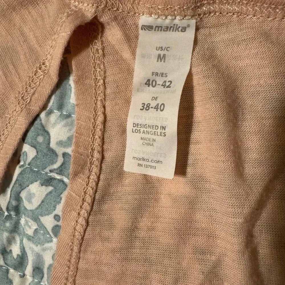 Marika Sport Lightweight Pink Tank Top Size Medium